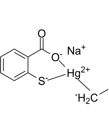 Thimerosal (Sodium ethylmercurithiosalicylate) 54-64-8